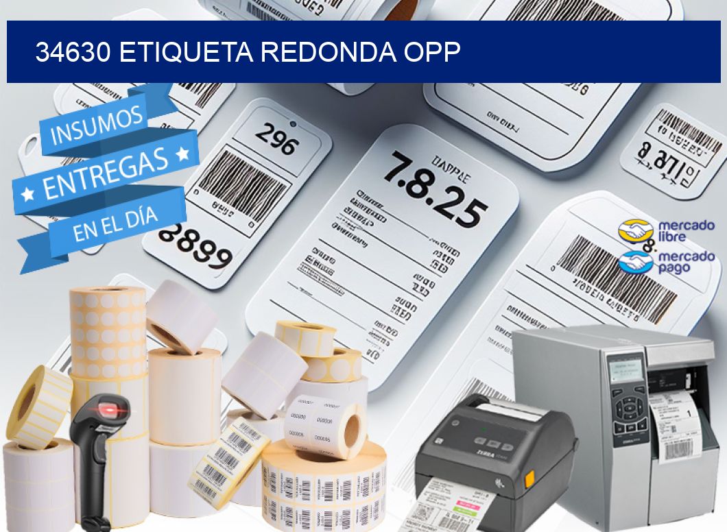 34630 ETIQUETA REDONDA OPP