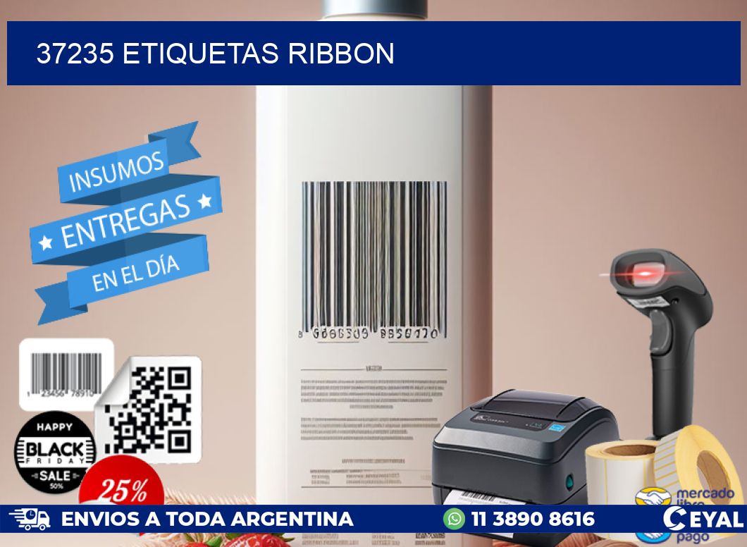 37235 ETIQUETAS RIBBON