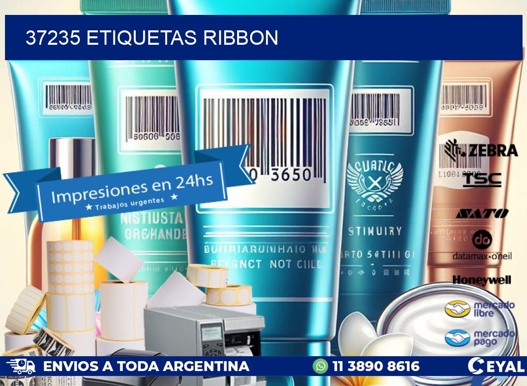 37235 ETIQUETAS RIBBON