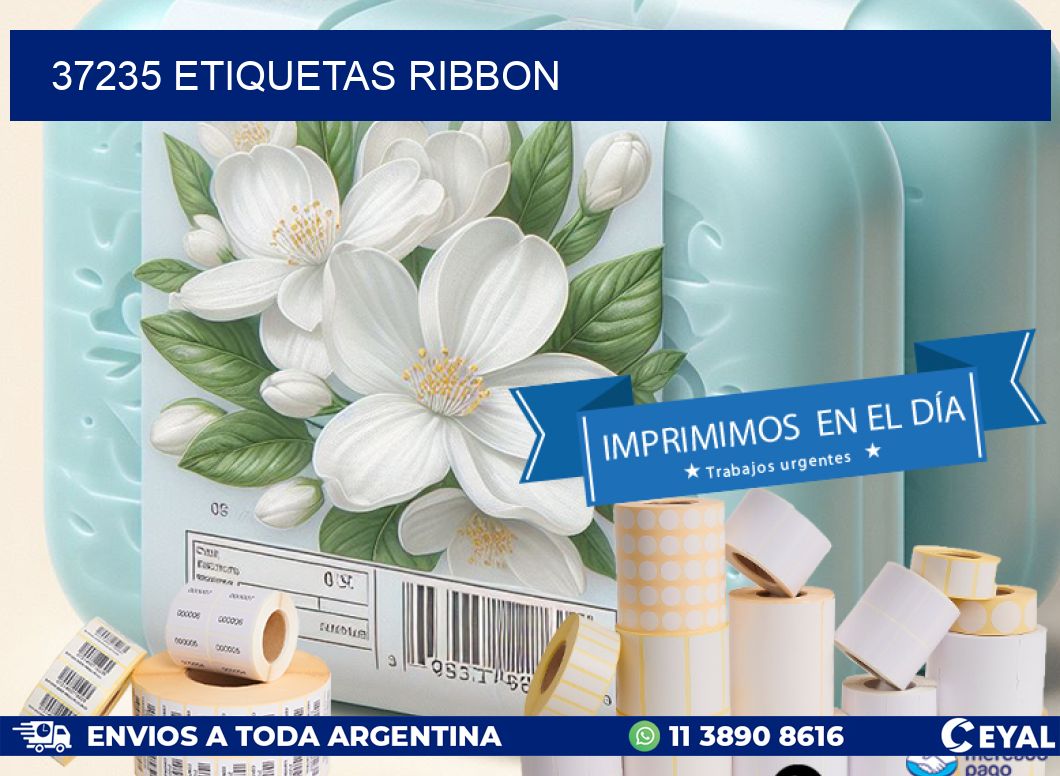 37235 ETIQUETAS RIBBON