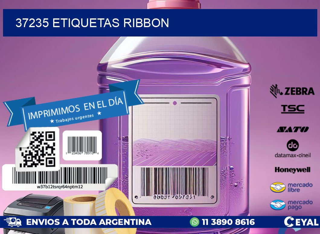 37235 ETIQUETAS RIBBON