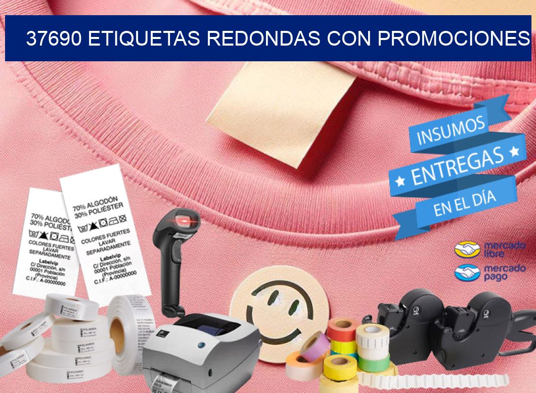 37690 ETIQUETAS REDONDAS CON PROMOCIONES