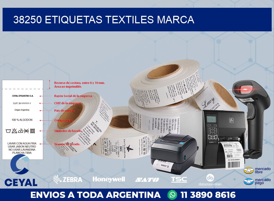 38250 ETIQUETAS TEXTILES MARCA