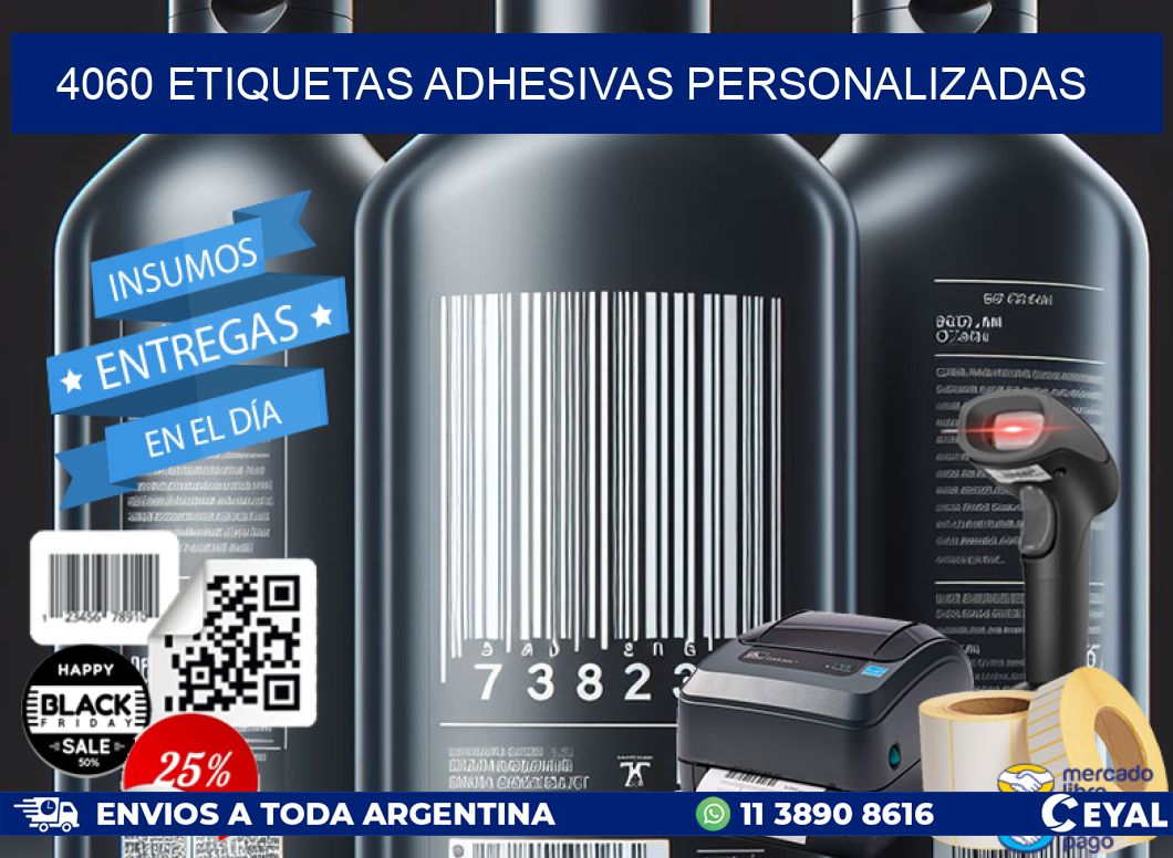 4060 etiquetas adhesivas personalizadas