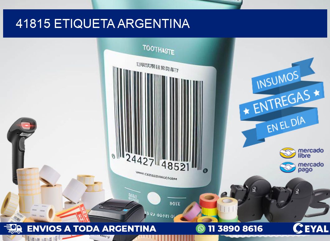 41815 ETIQUETA ARGENTINA