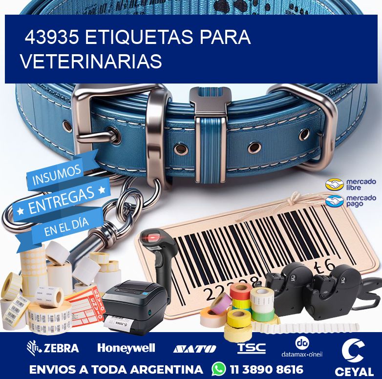 43935 ETIQUETAS PARA VETERINARIAS
