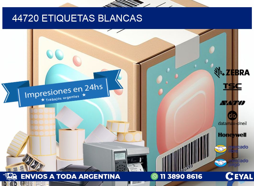 44720 ETIQUETAS BLANCAS