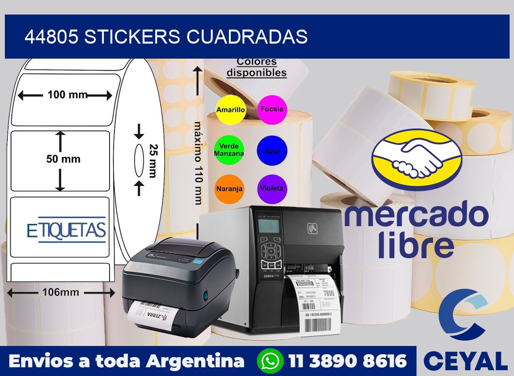 44805 Stickers cuadradas