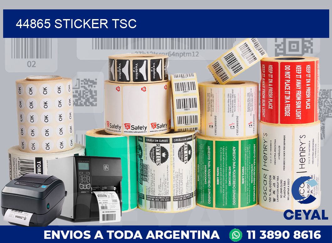 44865 sticker tsc