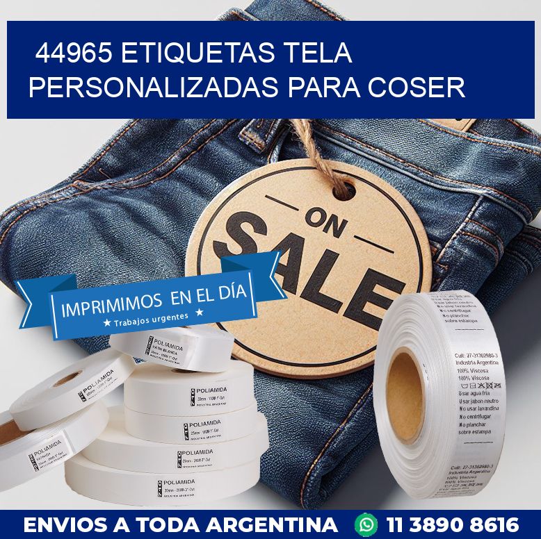 44965 ETIQUETAS TELA PERSONALIZADAS PARA COSER