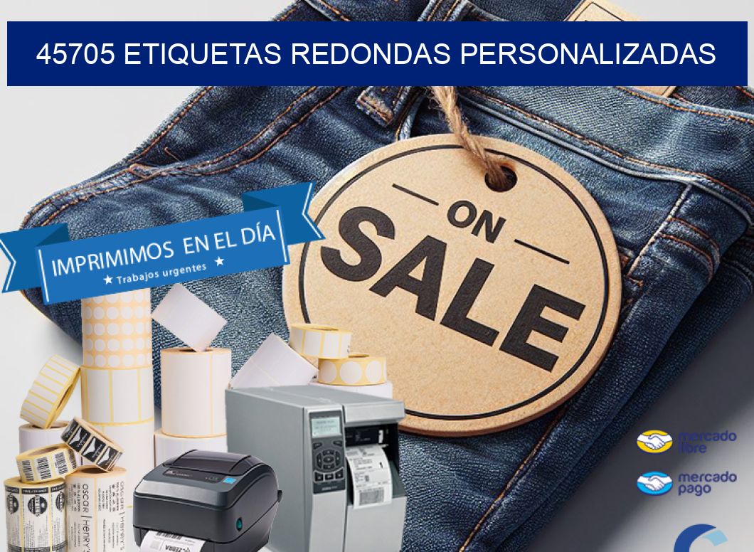 45705 ETIQUETAS REDONDAS PERSONALIZADAS