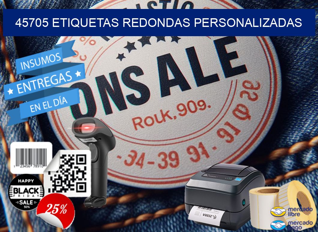 45705 ETIQUETAS REDONDAS PERSONALIZADAS