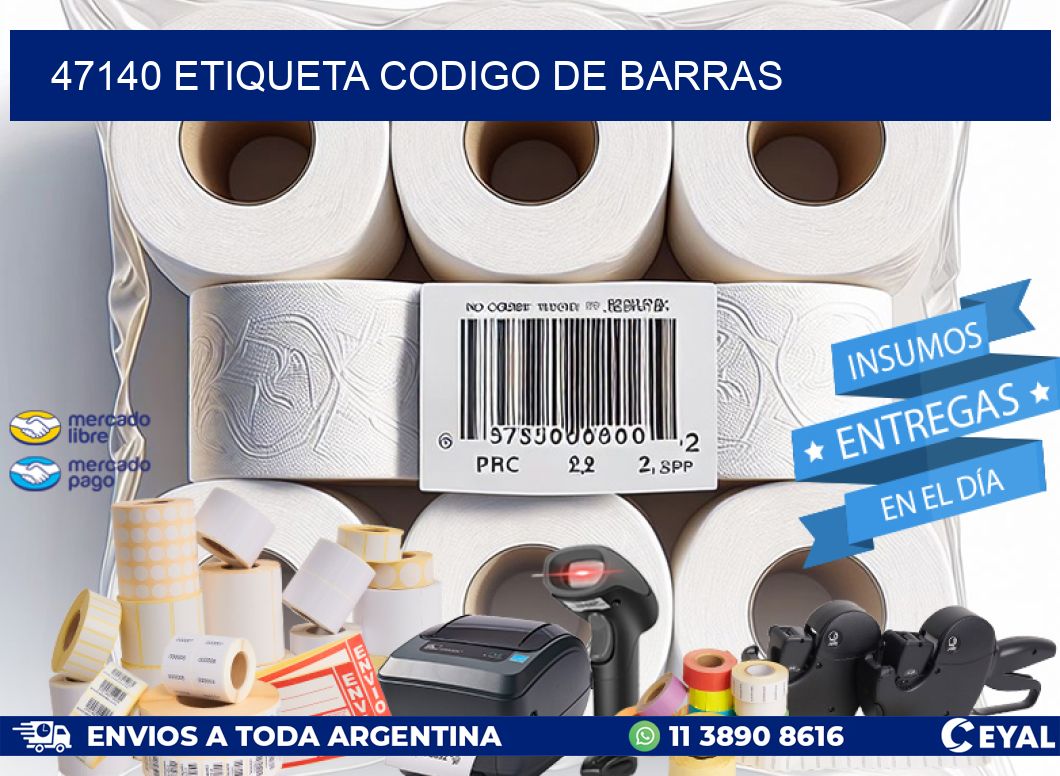 47140 etiqueta codigo de barras