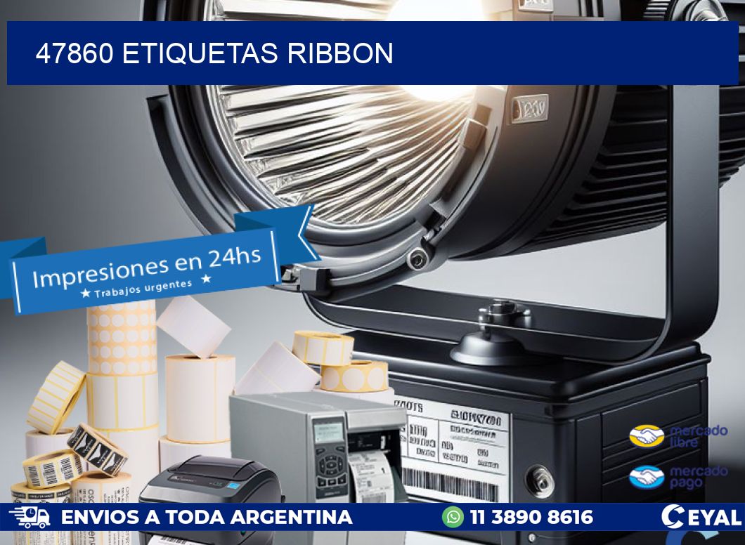 47860 ETIQUETAS RIBBON
