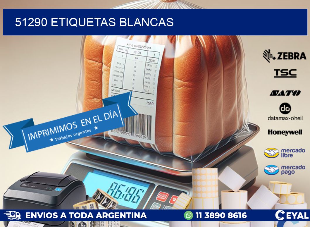 51290 ETIQUETAS BLANCAS