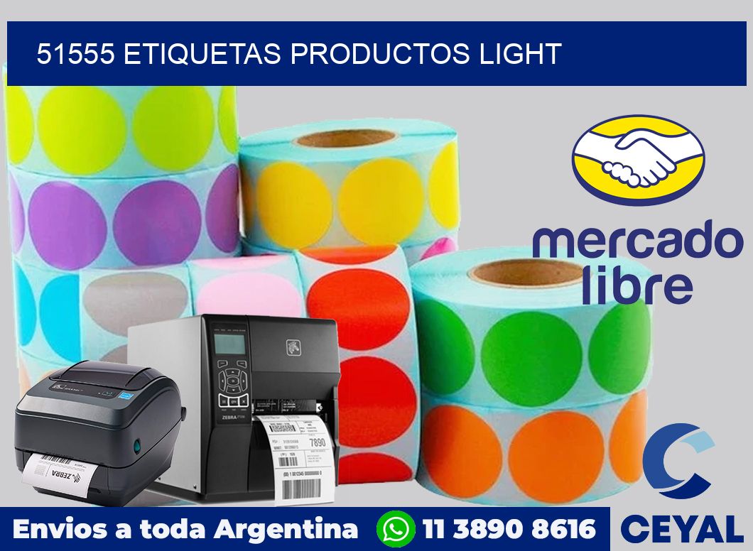 51555 etiquetas productos light