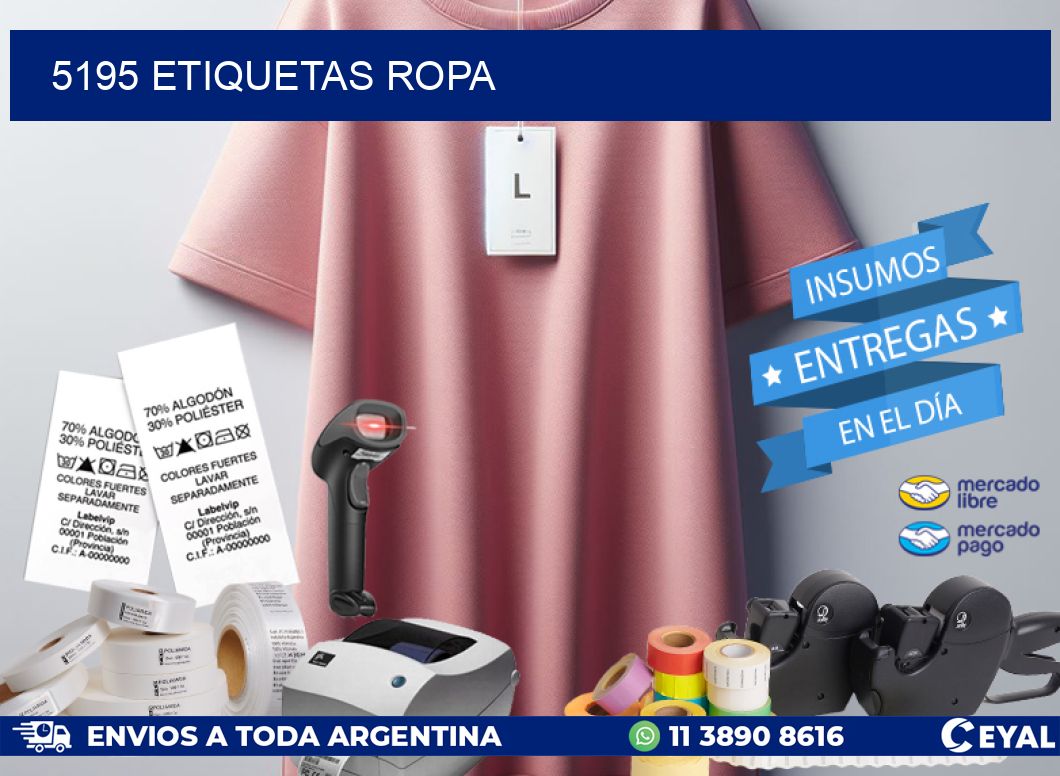 5195 ETIQUETAS ROPA