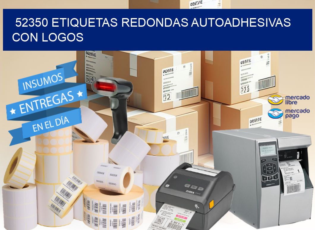 52350 ETIQUETAS REDONDAS AUTOADHESIVAS CON LOGOS