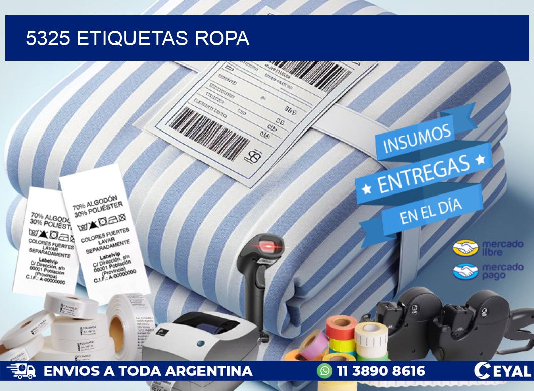 5325 ETIQUETAS ROPA