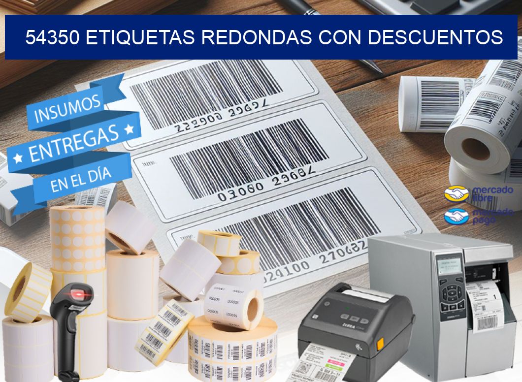 54350 ETIQUETAS REDONDAS CON DESCUENTOS