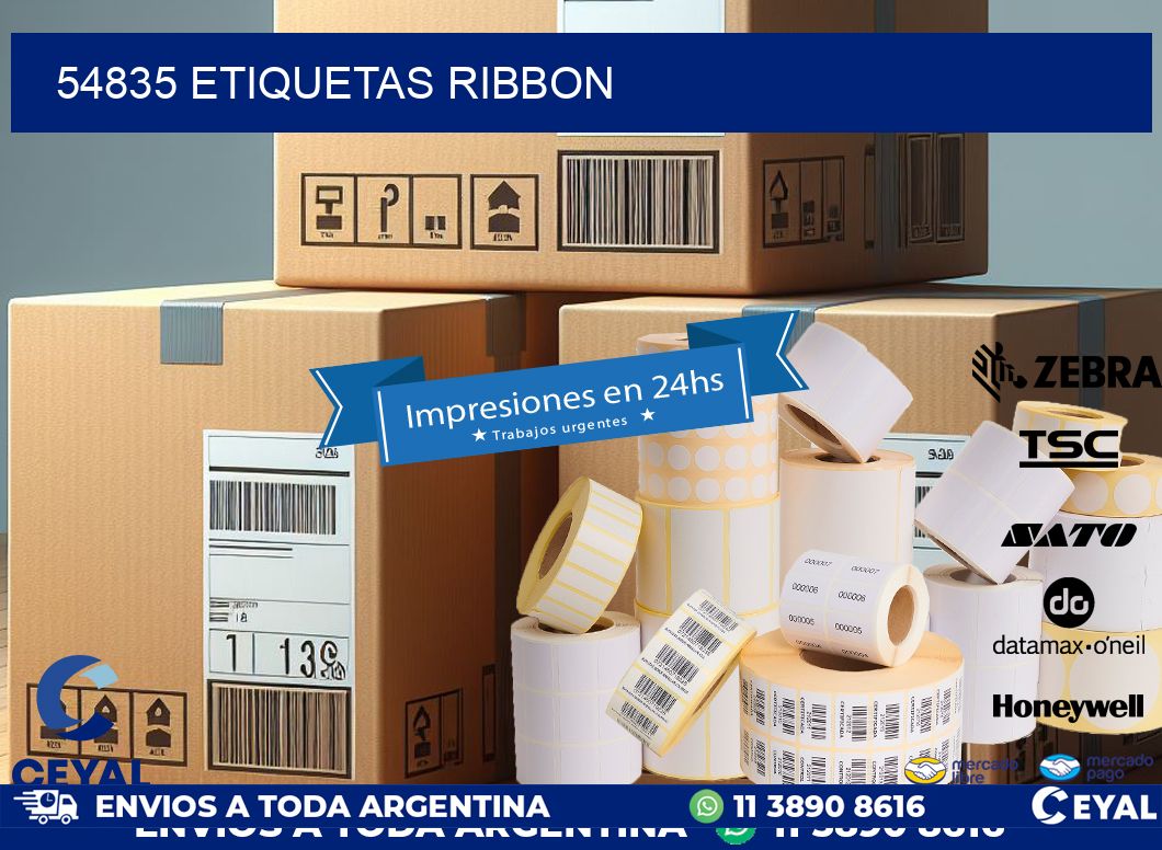 54835 ETIQUETAS RIBBON