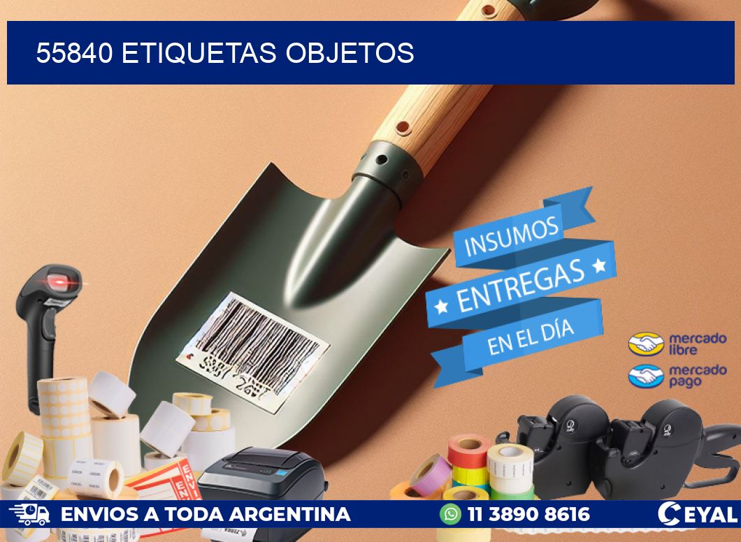 55840 etiquetas objetos