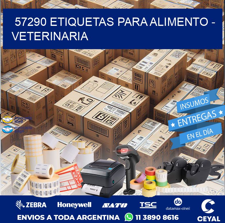 57290 ETIQUETAS PARA ALIMENTO - VETERINARIA