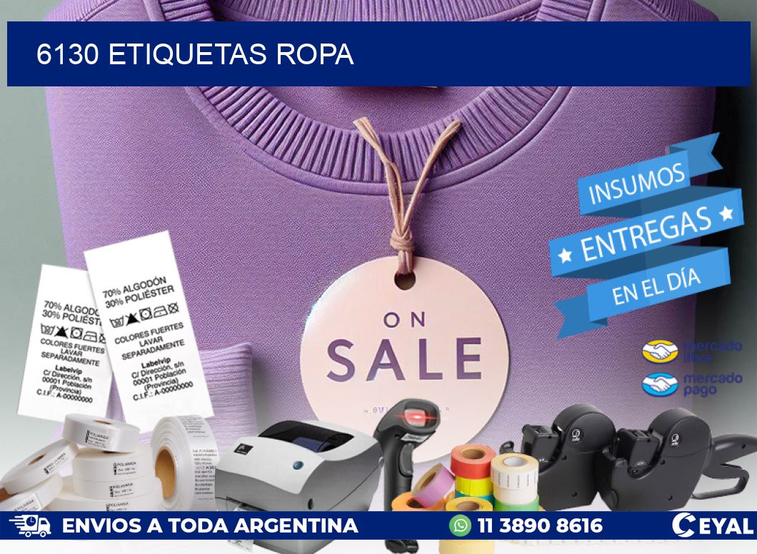 6130 ETIQUETAS ROPA