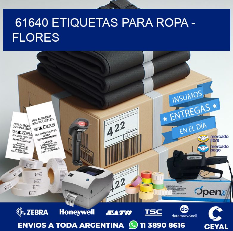61640 ETIQUETAS PARA ROPA – FLORES