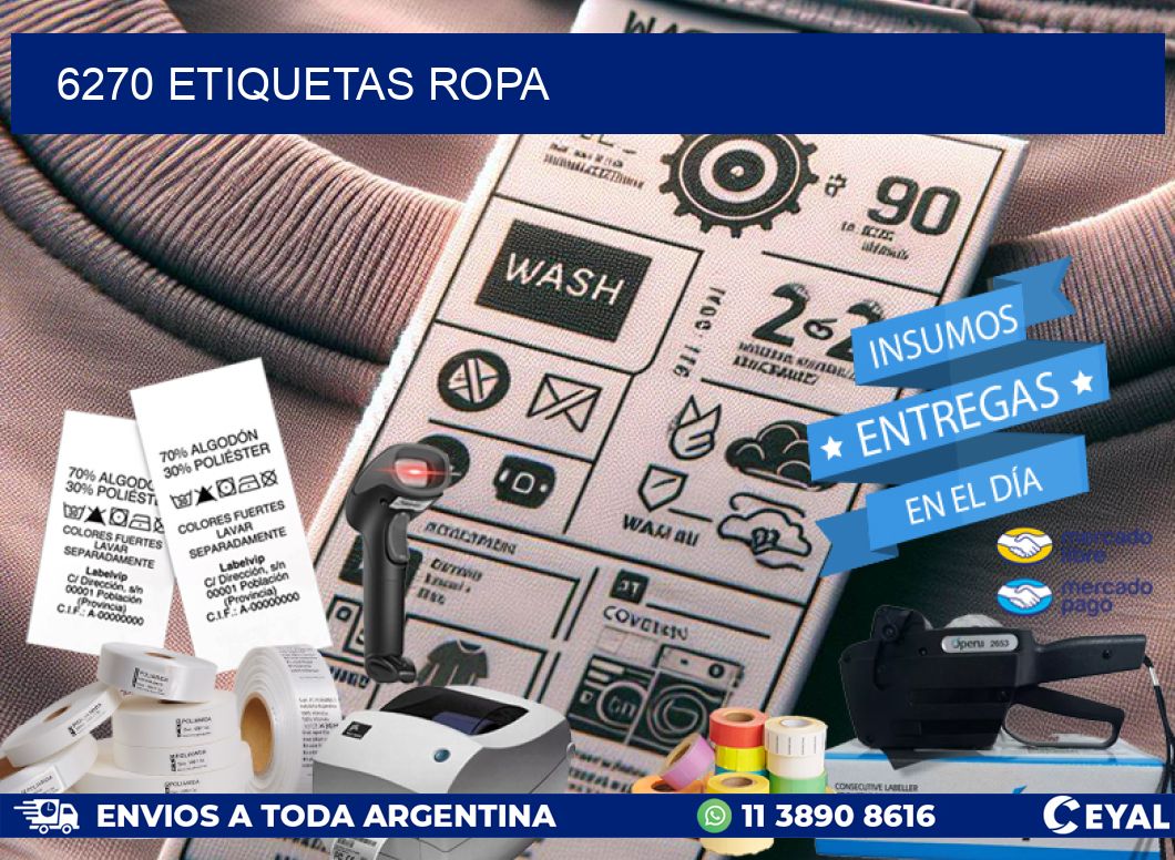 6270 ETIQUETAS ROPA