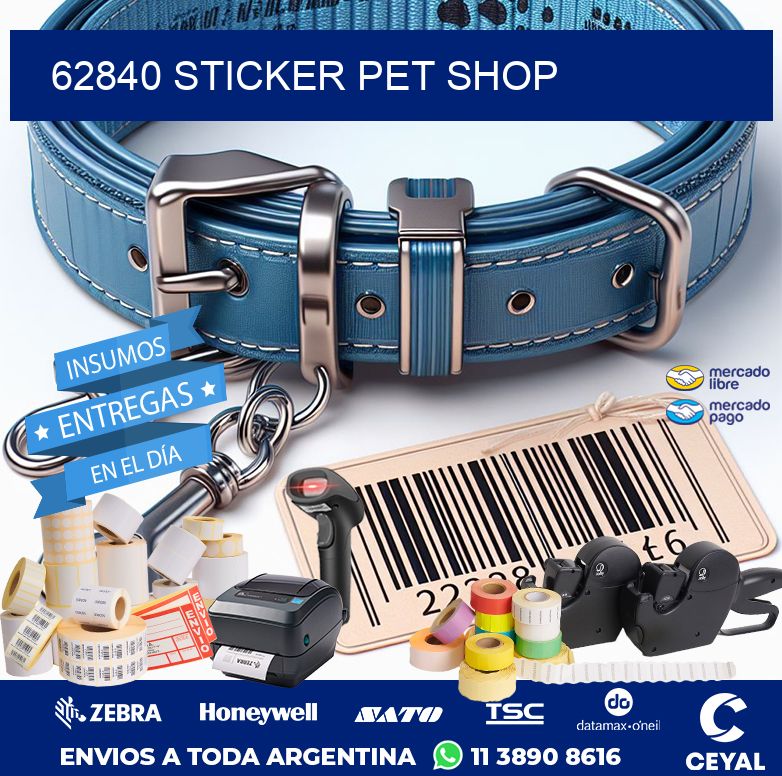 62840 STICKER PET SHOP