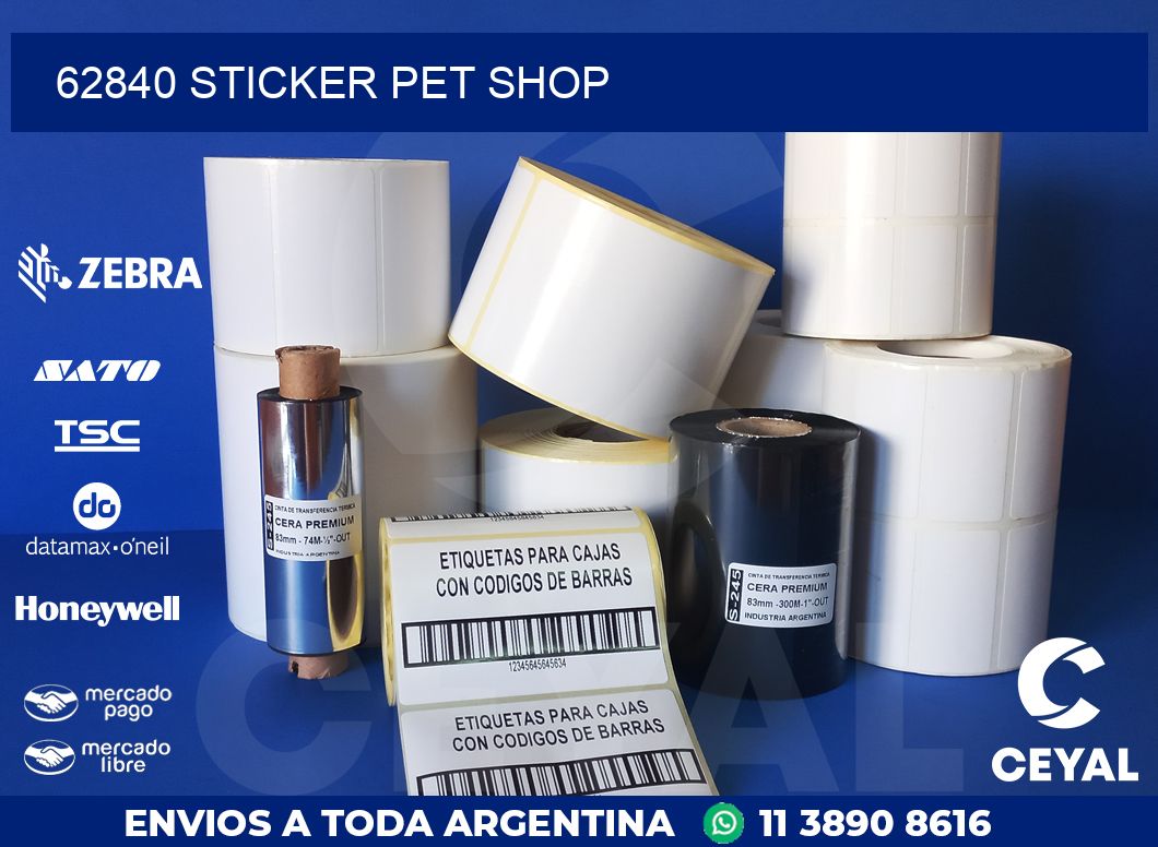 62840 STICKER PET SHOP