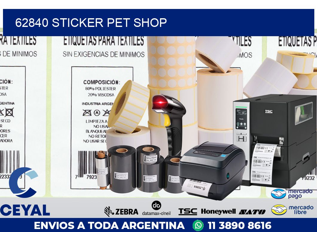 62840 STICKER PET SHOP
