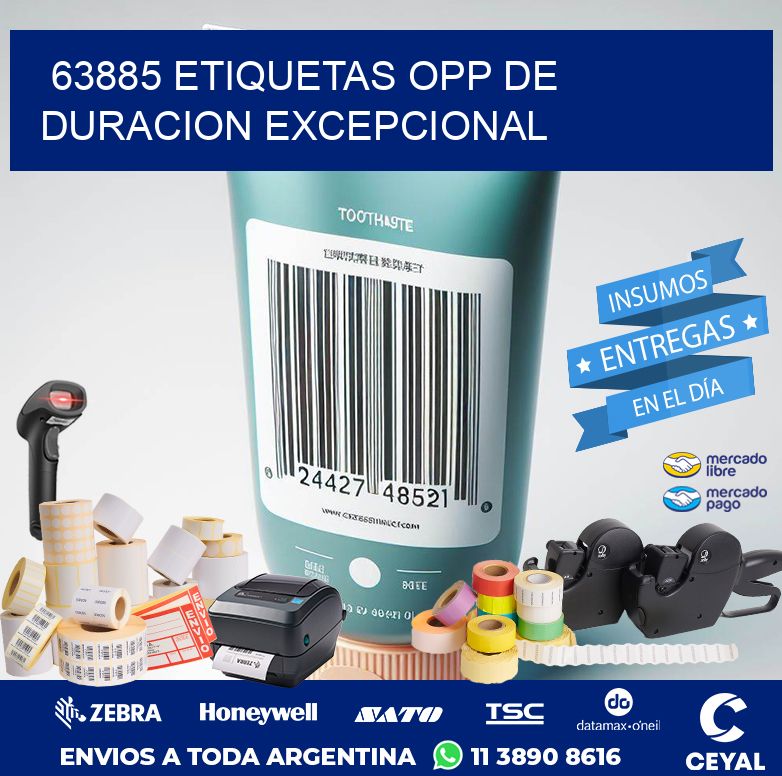 63885 ETIQUETAS OPP DE DURACION EXCEPCIONAL