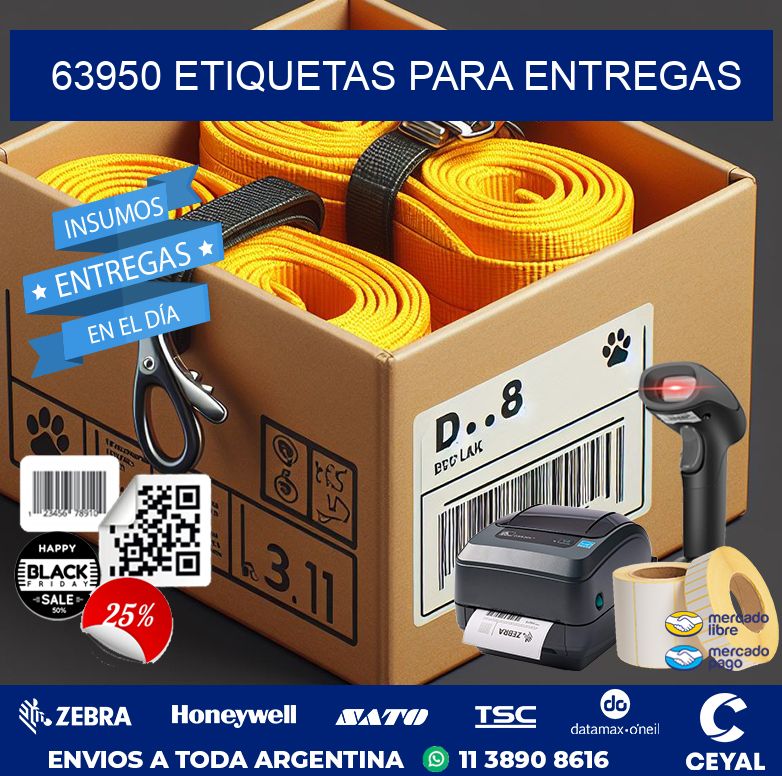 63950 ETIQUETAS PARA ENTREGAS