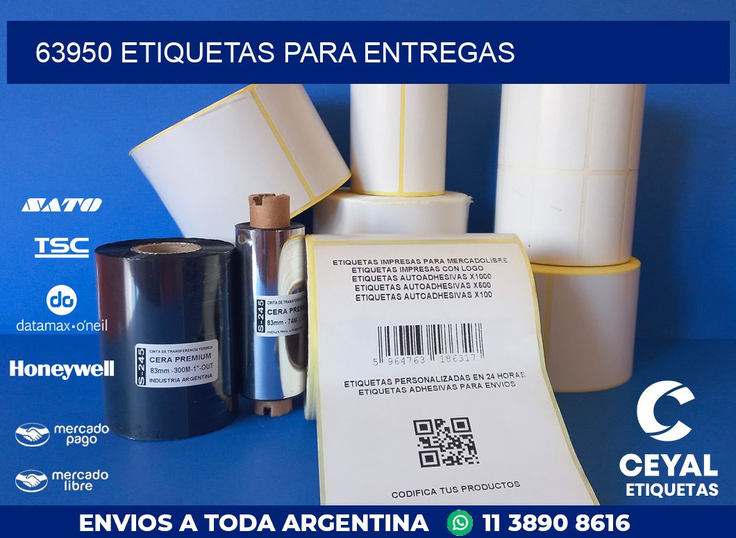 63950 ETIQUETAS PARA ENTREGAS