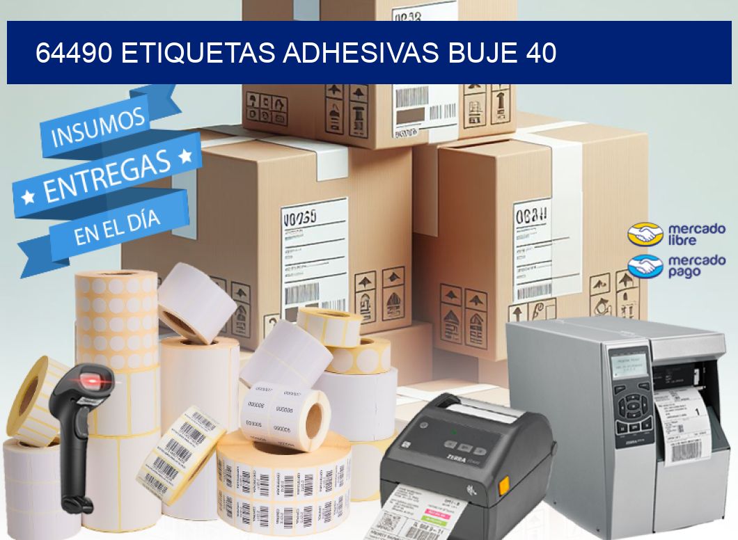 64490 ETIQUETAS ADHESIVAS BUJE 40