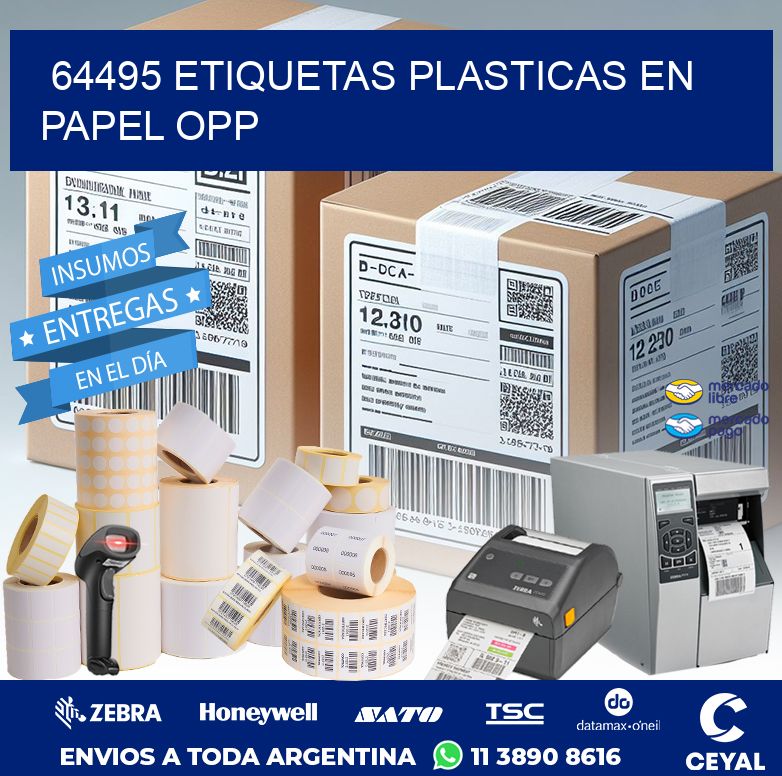 64495 ETIQUETAS PLASTICAS EN PAPEL OPP