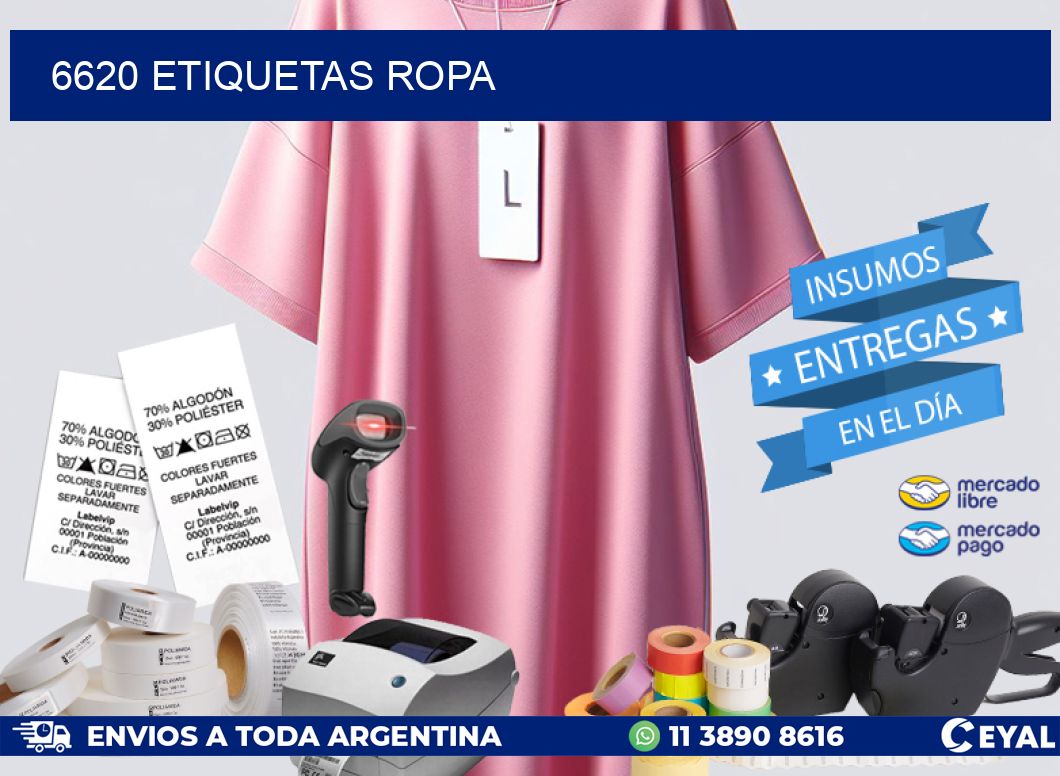 6620 ETIQUETAS ROPA