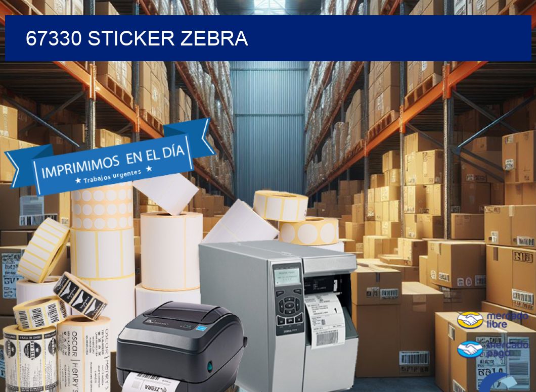 67330 sticker zebra