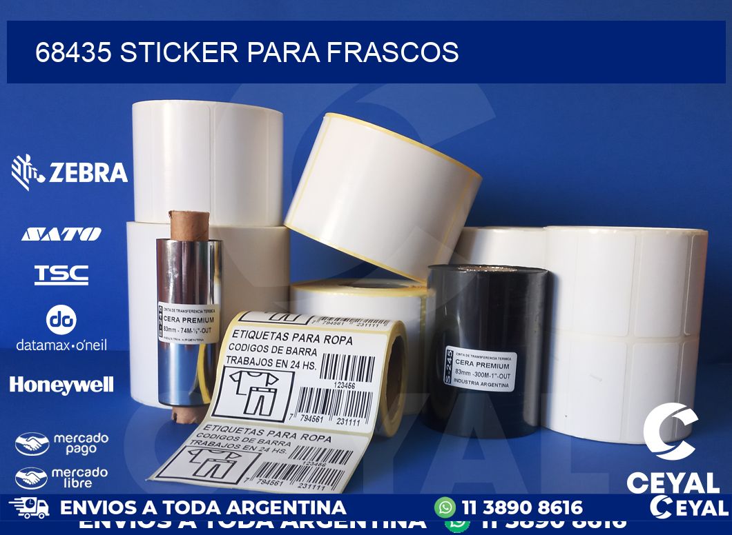 68435 STICKER PARA FRASCOS