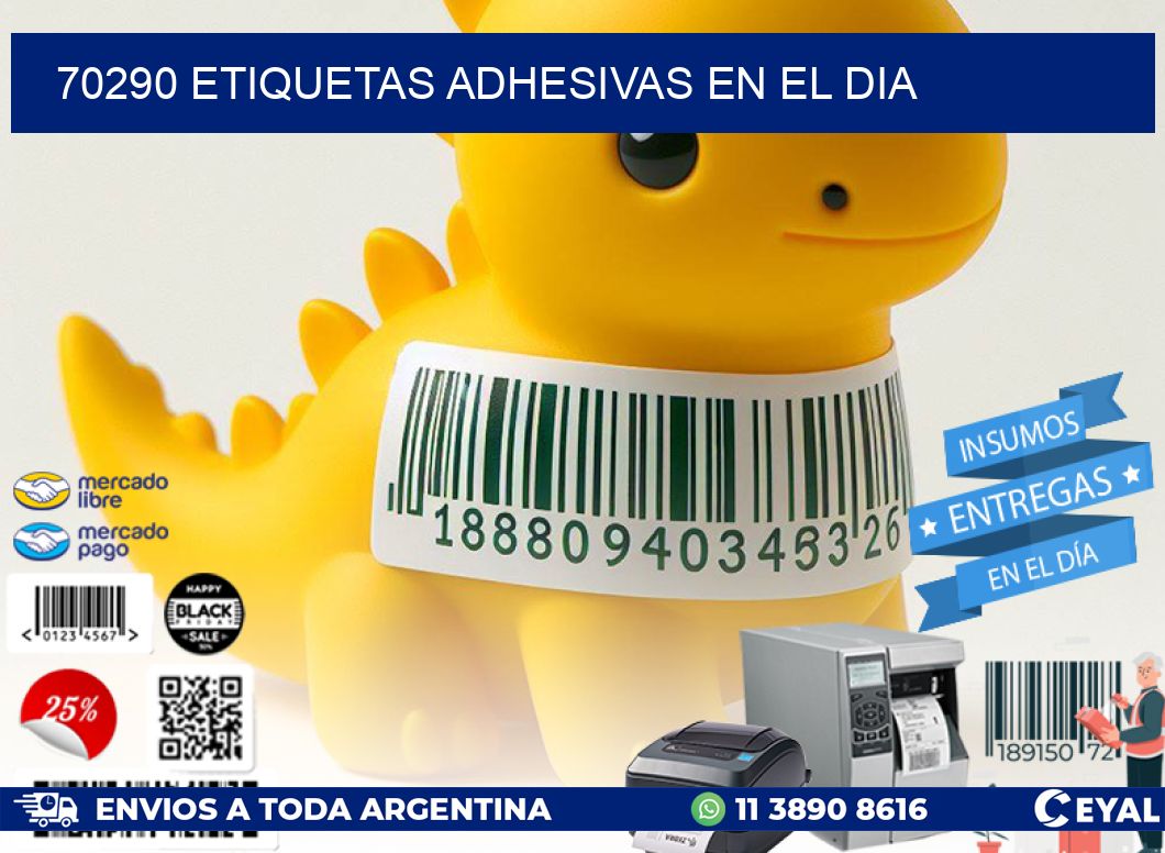 70290 Etiquetas adhesivas en el dia
