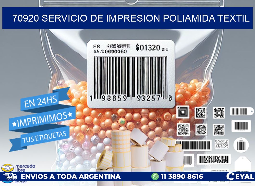 70920 SERVICIO DE IMPRESION POLIAMIDA TEXTIL