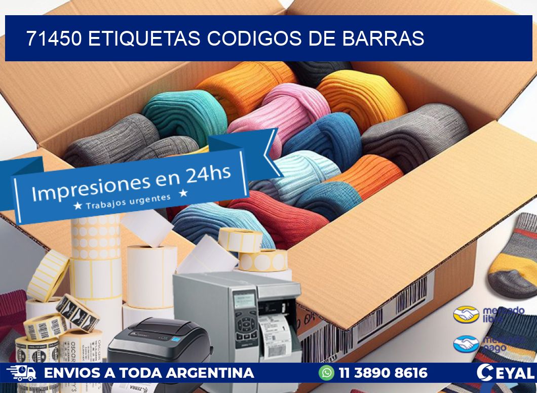 71450 etiquetas codigos de barras