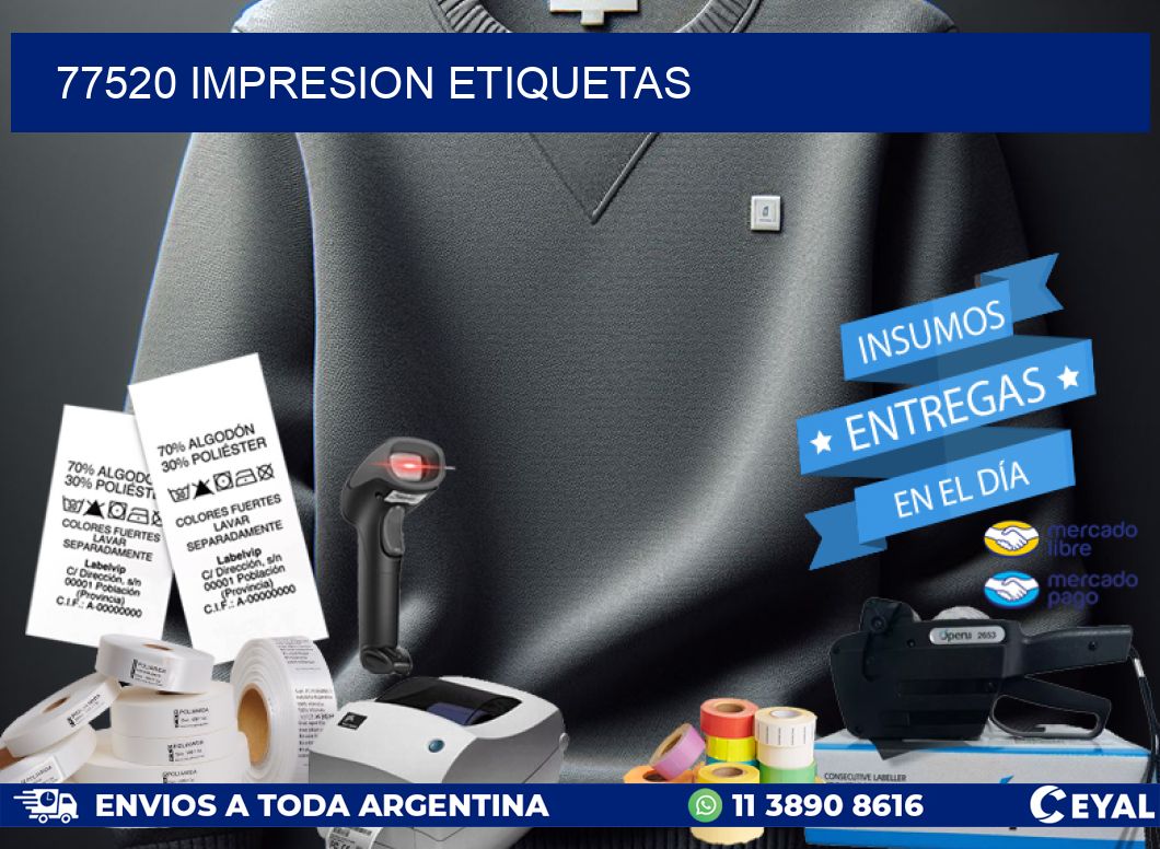 77520 IMPRESION ETIQUETAS