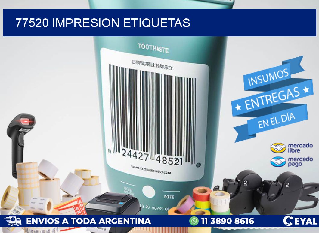 77520 IMPRESION ETIQUETAS