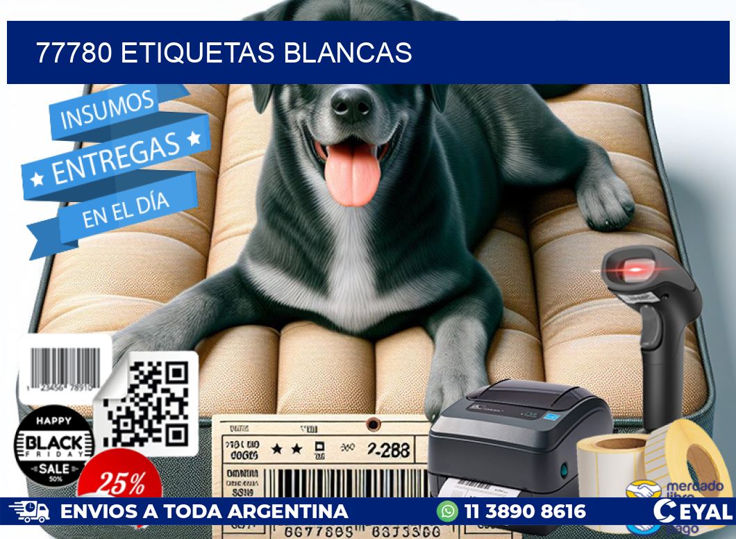 77780 ETIQUETAS BLANCAS