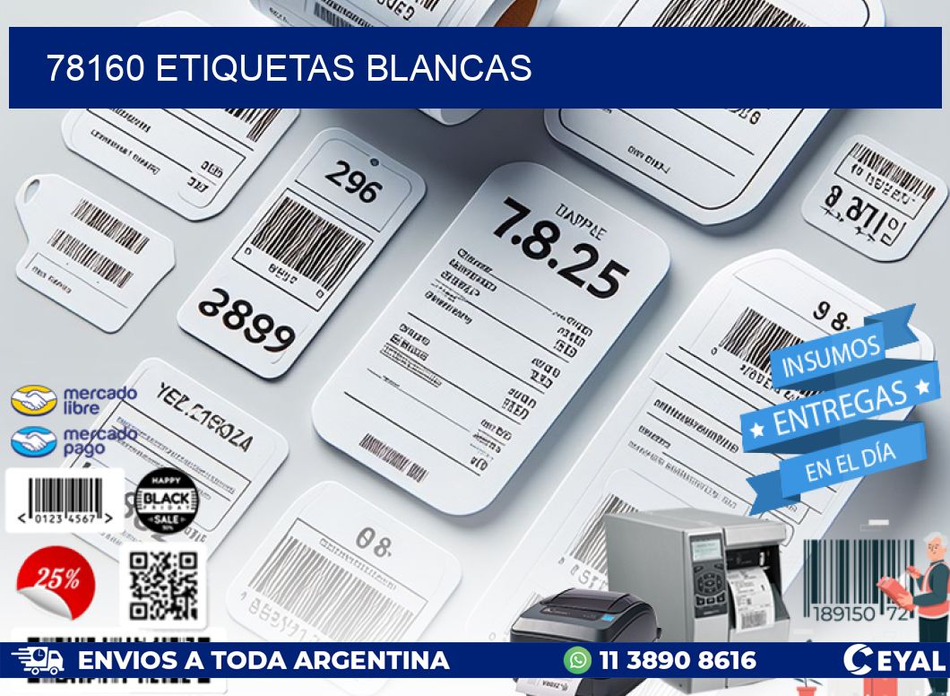 78160 ETIQUETAS BLANCAS