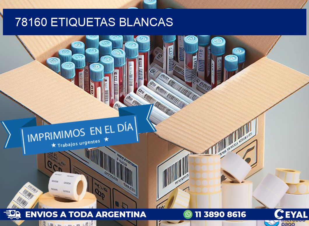 78160 ETIQUETAS BLANCAS