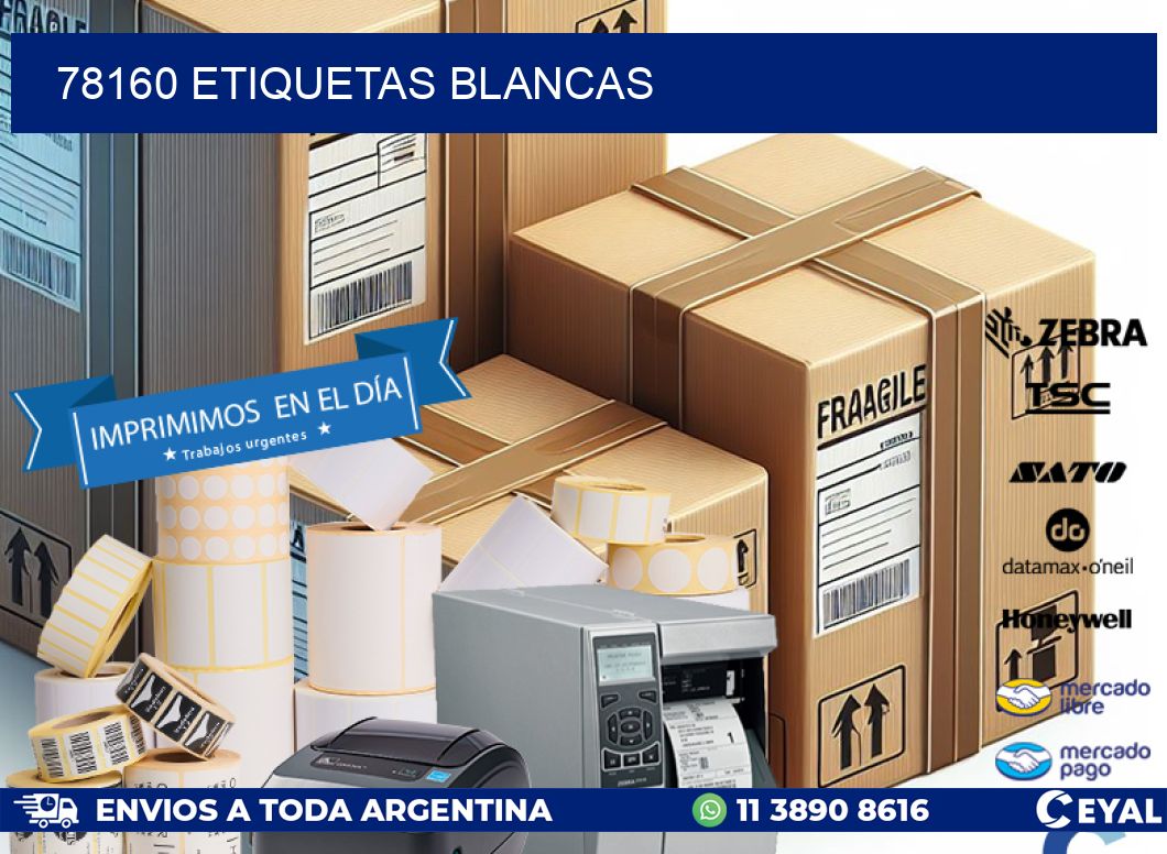 78160 ETIQUETAS BLANCAS